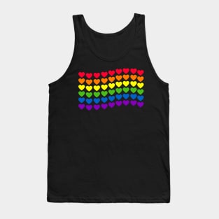 LGBTQ Hearts Flag Tank Top